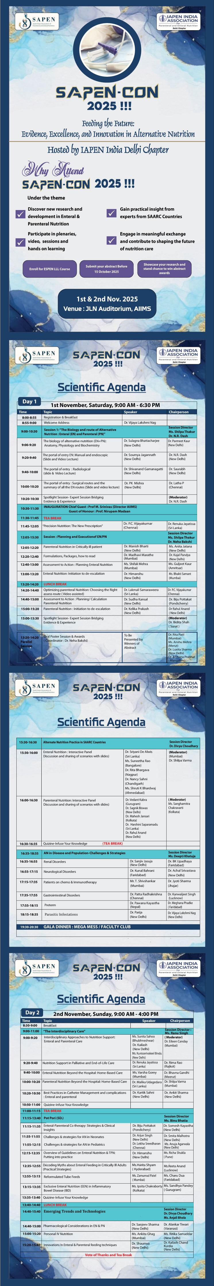 South Asian Parenteral and Enteral Nutrition Summit - SAPEN-CON 2025
