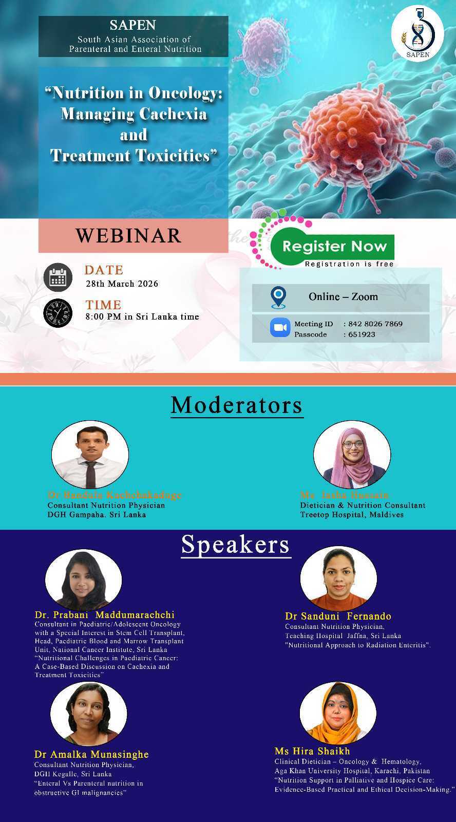 SAPEN Nutrition Webinar Series 2026