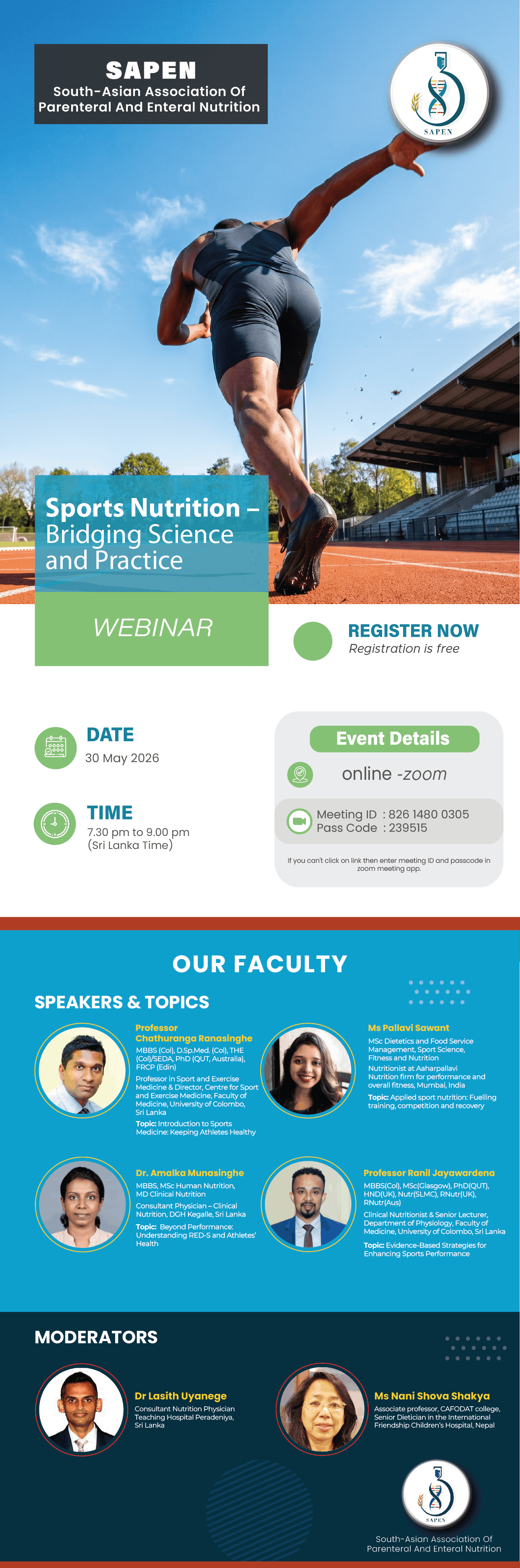 Sports Nutrition – Bridging Science Webinar 2026